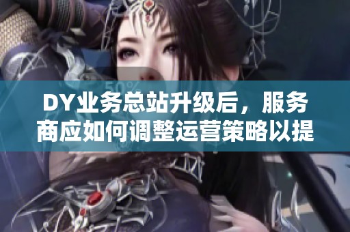 DY业务总站升级后，服务商应如何调整运营策略以提升服务质量？