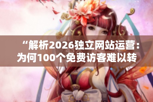 “解析2026独立网站运营：为何100个免费访客难以转化为真正在利润上的实际价值？”