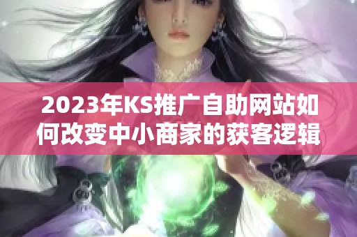 2023年KS推广自助网站如何改变中小商家的获客逻辑？