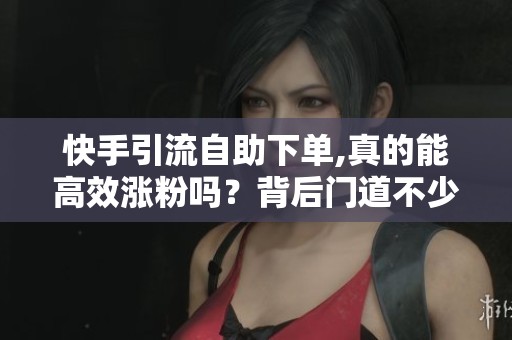 快手引流自助下单,真的能高效涨粉吗？背后门道不少