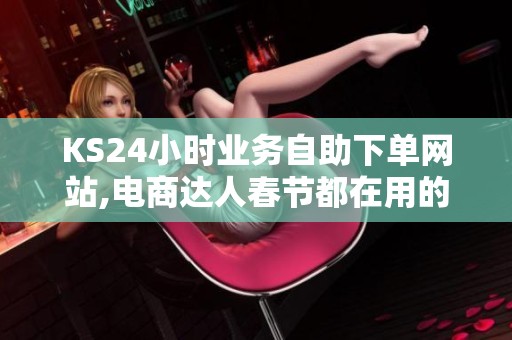 KS24小时业务自助下单网站,电商达人春节都在用的数据加速器 KS24小时业务自助下单网站,电商达人春节都在用的数据加速器