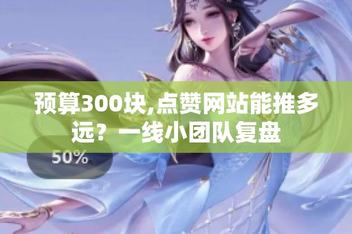 预算300块,点赞网站能推多远?一线小团队复盘 预算300块,点赞网站能推多远?一线小团队复盘