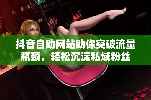 抖音自助网站助你突破流量瓶颈，轻松沉淀私域粉丝