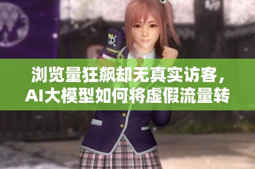 浏览量狂飙却无真实访客，AI大模型如何将虚假流量转化为真实用户？