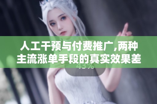 人工干预与付费推广,两种主流涨单手段的真实效果差异 人工干预与付费推广,两种主流涨单手段的真实效果差异