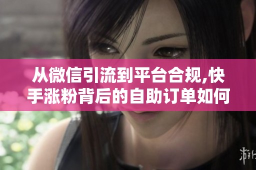 从微信引流到平台合规,快手涨粉背后的自助订单如何演变？