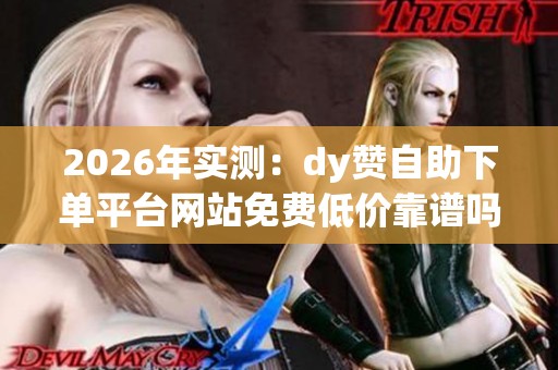 2026年实测：dy赞自助下单平台网站免费低价靠谱吗？深入分析反馈！