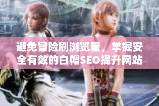 避免冒险刷浏览量,掌握安全有效的白帽SEO提升网站流量方法 避免冒险刷浏览量,掌握安全有效的白帽SEO提升网站流量方法