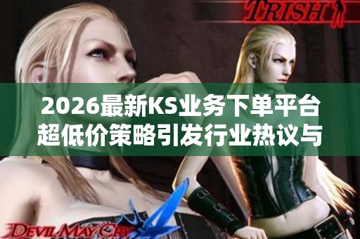 2026最新KS业务下单平台超低价策略引发行业热议与震动 2026最新KS业务下单平台超低价策略引发行业热议与震动