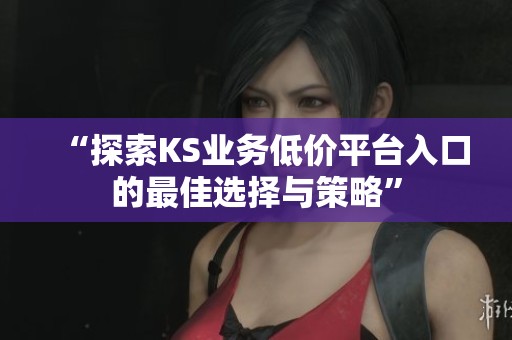 “探索KS业务低价平台入口的最佳选择与策略” “探索KS业务低价平台入口的最佳选择与策略”