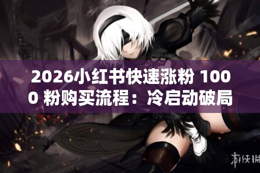 2026小红书快速涨粉 1000 粉购买流程：冷启动破局攻略